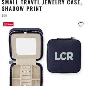 Pottery Barn travel jewelry case